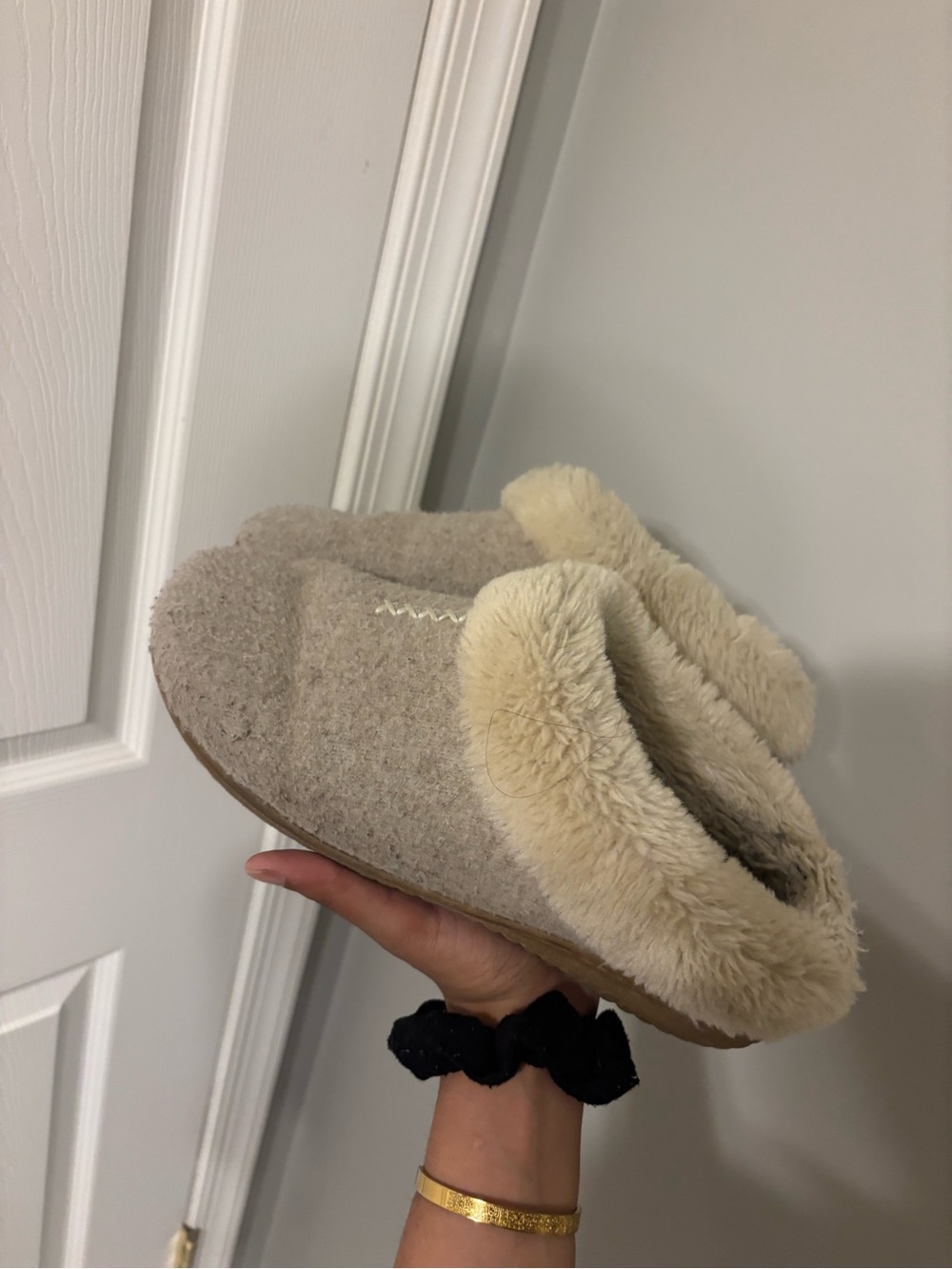 Fleece lined slippers
